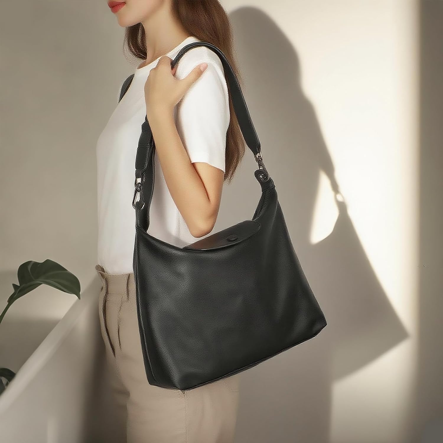 Large Work Tote Bag for Women Designer Purses and Handbags Pu Leather Tote Women Weekender Bag with Zipper - Image 6