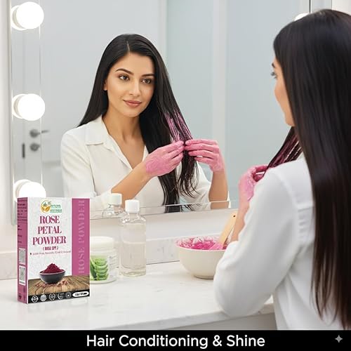 Miniatura 6 de Herbs Botanica Polvo de pétalos de rosa natural, sin químicos para máscaras faciales, cuidado de la piel, belleza de bricolaje, aromaterapia y uso