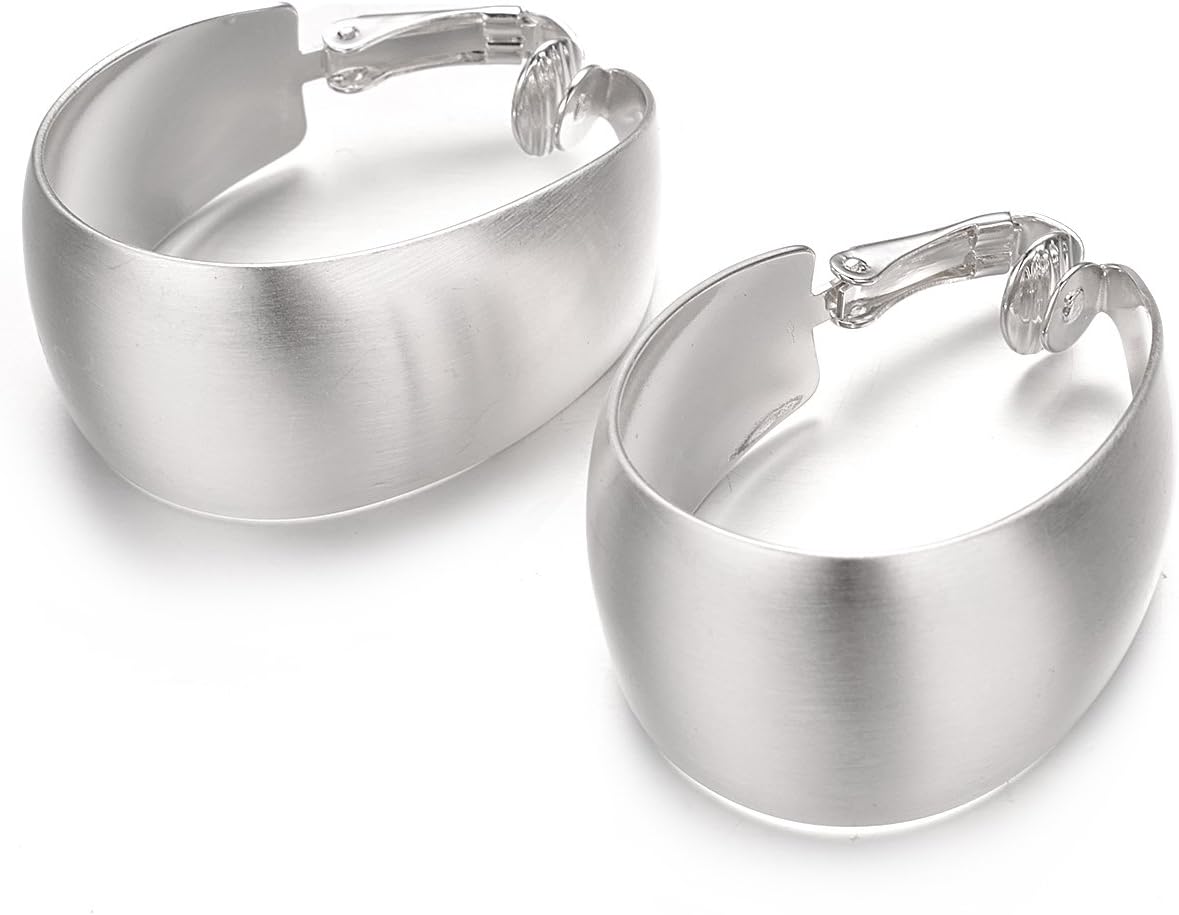 Yoursfs Clip Hoop Earrings For Women Lightweight Clip On Gold Plated Non Pierced Ears 35mm Large Earring - Image 5