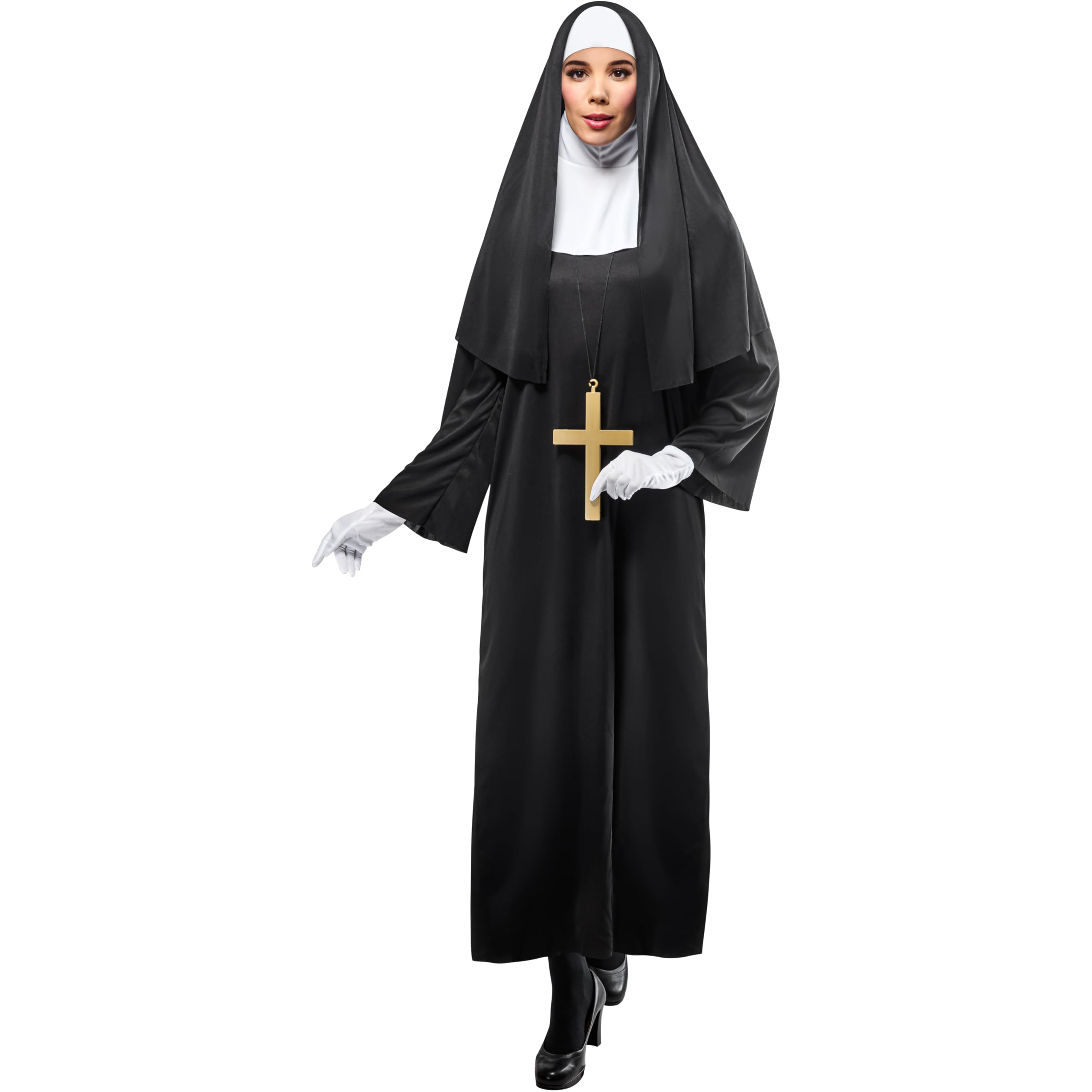 Rubies 821062L Nun Costume, Black, Large Halloween