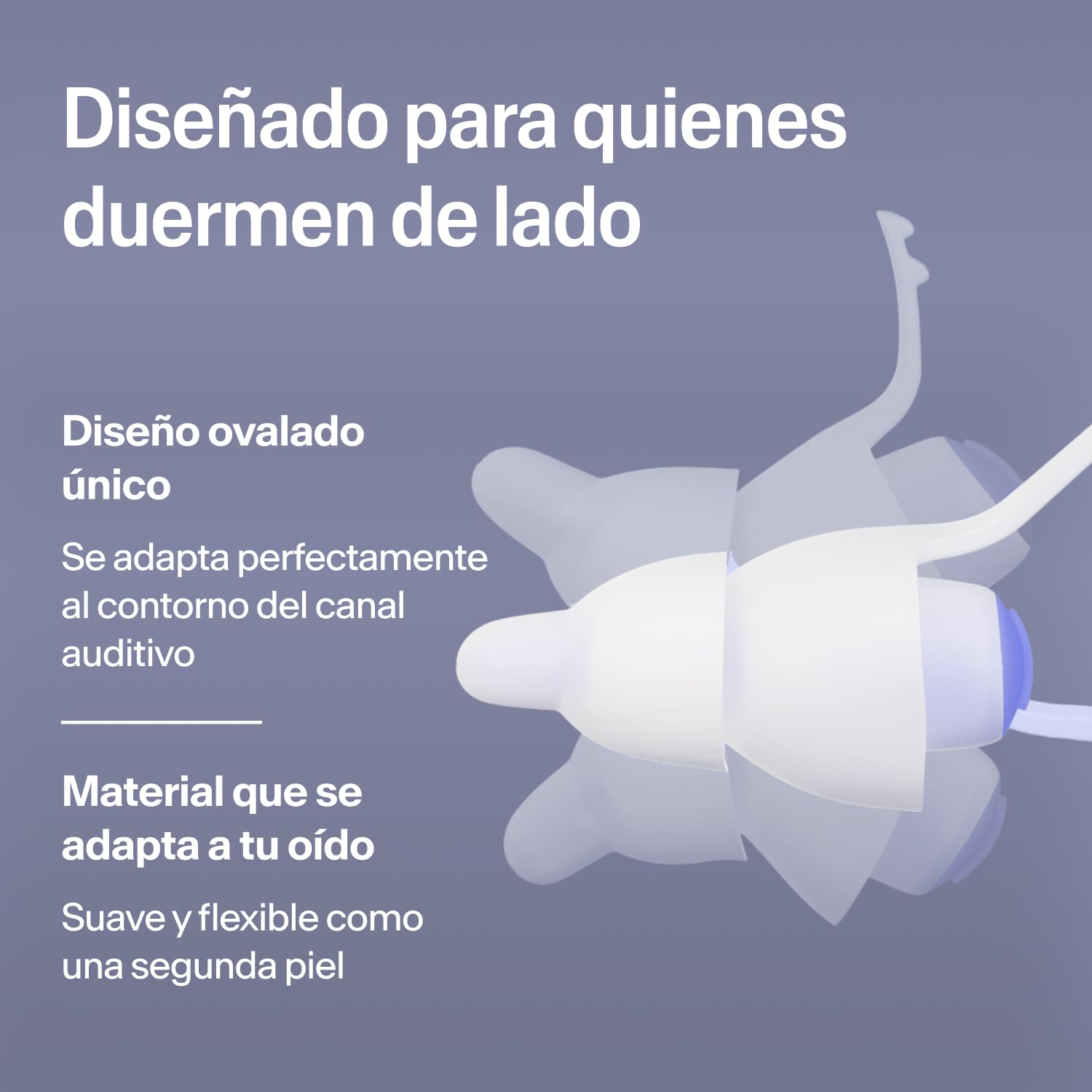 Alpine SleepDeep Tapones de Oídos para Dormir - M/L (1 Par) - Tapones Antiruido 3D con Gel Supresor de Ruido - Filtros Suaves para Dormir de Lado - Reducen Ronquidos y Ruidos