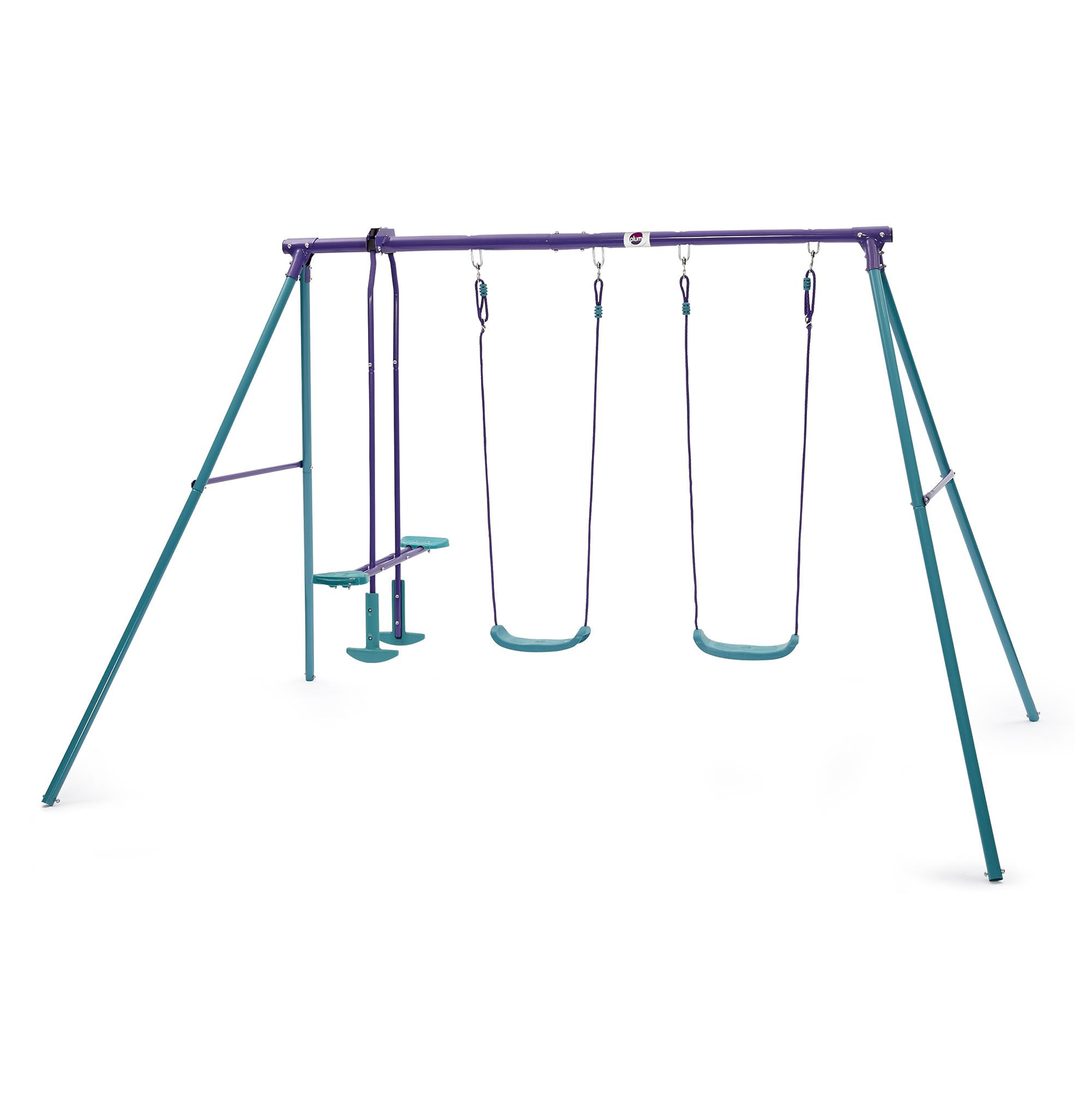 Plum Play Plum Jupiter Double Swing & Glider Set - Purple/Teal Multi L268 X Size W178 X H183cm