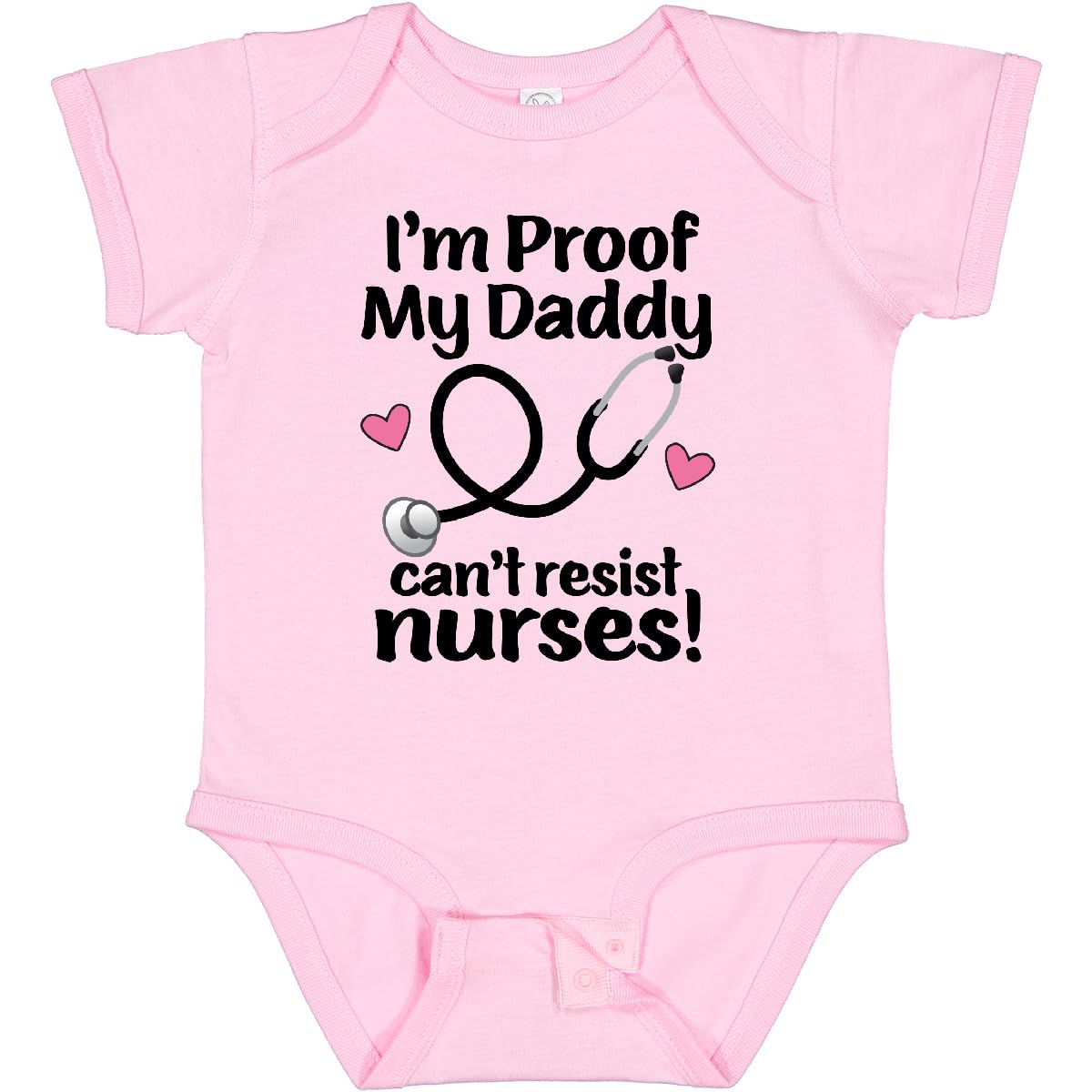 inktastic Nurse Mommy Daddy Can't Resist Nurses Baby Bodysuit