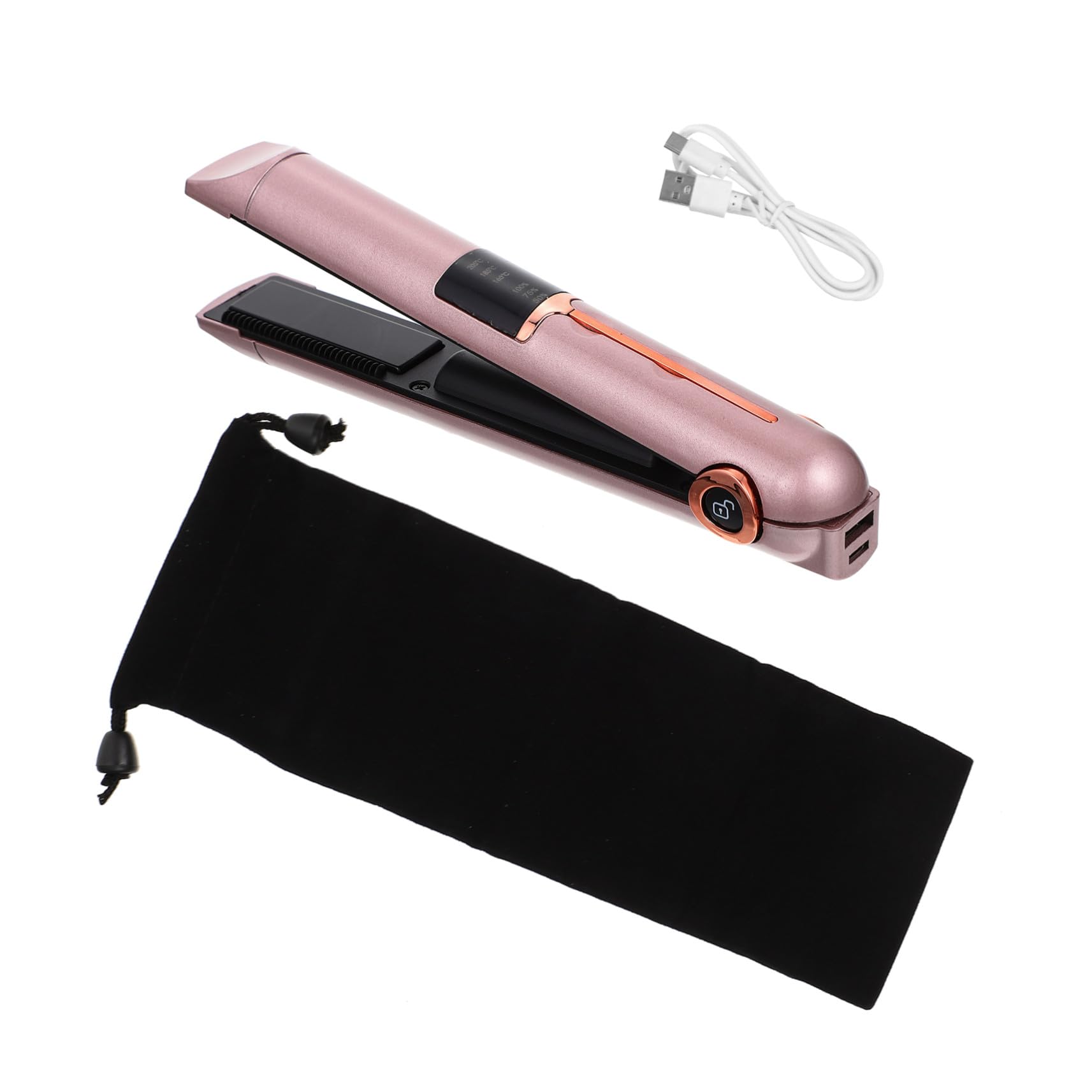 Kabelloser Lockenstab mit Einstellbarer Temperatur, 2600mah