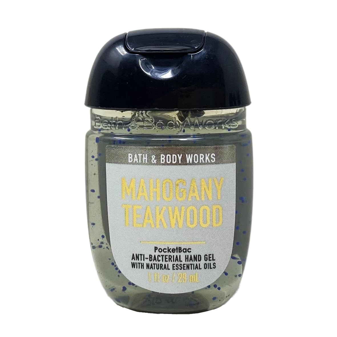 Bath & Body Works Mahogany Teakwood 5 Pack Hand Gel Bundle with a Natural Oats Sample Soap