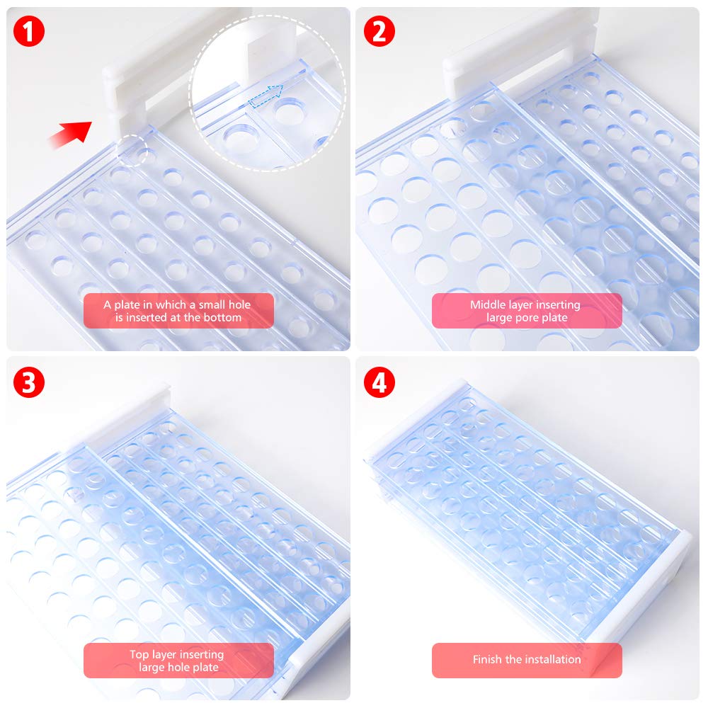 Test Tubes with Rack, YGDZ 50pcs 16x100mm Clear Plastic Test Tubes with Caps and Holder Rack for Nurse Party Decorations Halloween Party Favors