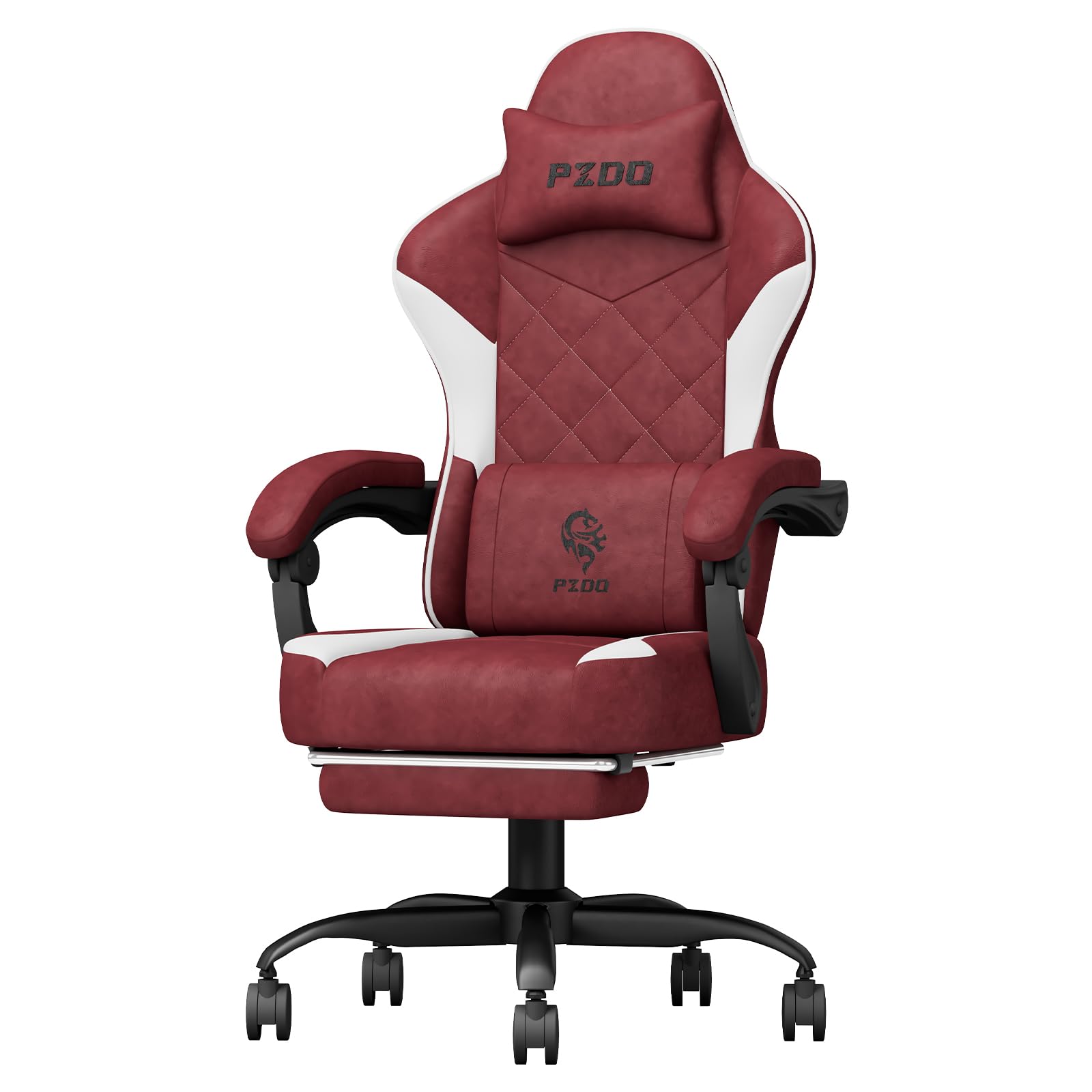 Gamer Chair Ergonomic Gaming Chair with Footrest for Adults, Lumbar  Support, Fabric Silla Gamer High Back Gaming Chair with Wide Cushion  Headrest