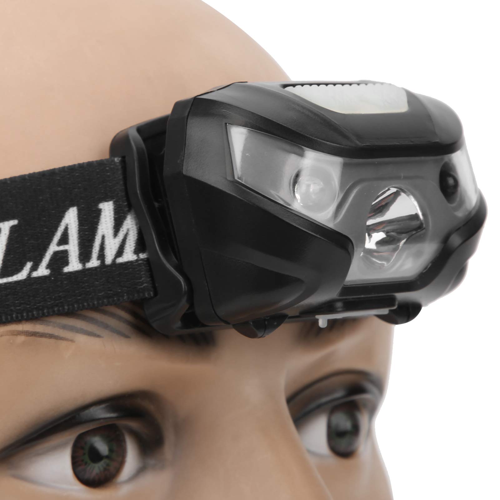 LED High Brightness lamp Front Light Waterproof USB Charging for Camping Fishing Plastic Material Lightweight Design Adjustable Base for Outdoor Activities