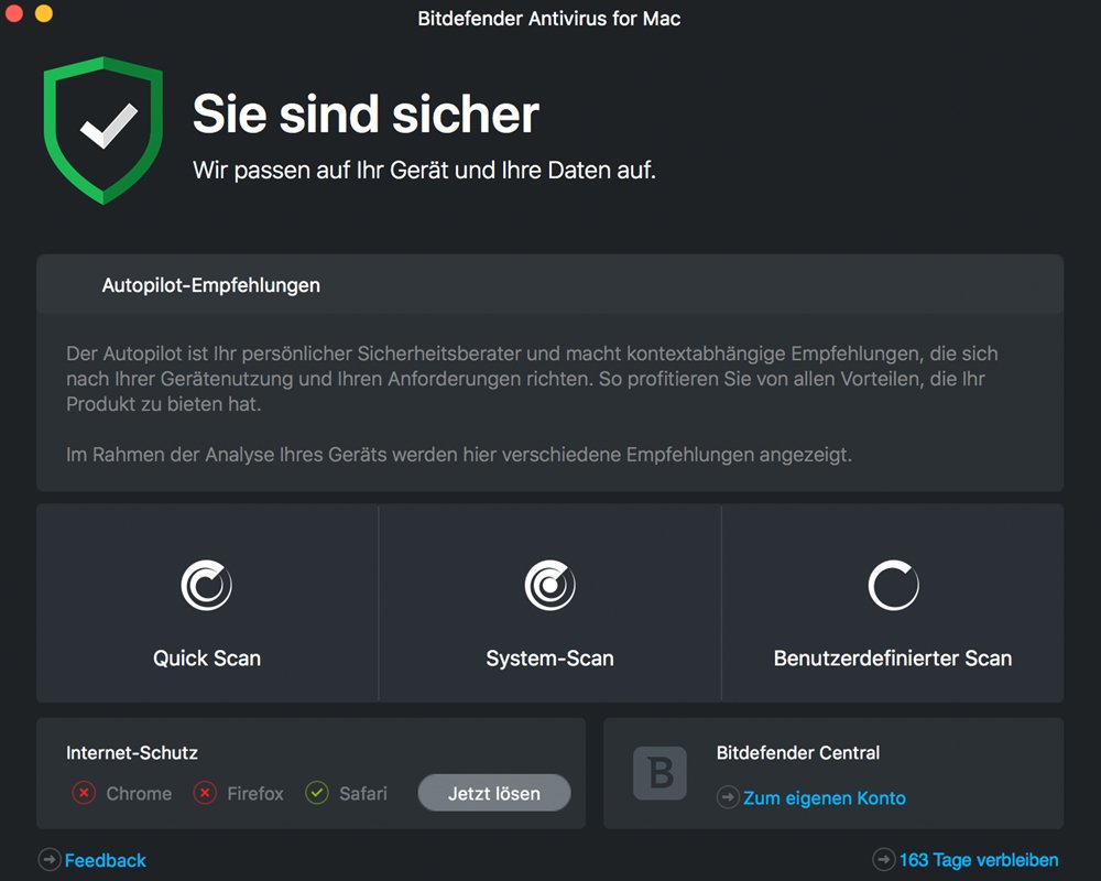Bitdefender Antivirus for Mac 2024 - 1 Geräte | 3 Jahre Abonnement | Mac Aktivierungscode per Post