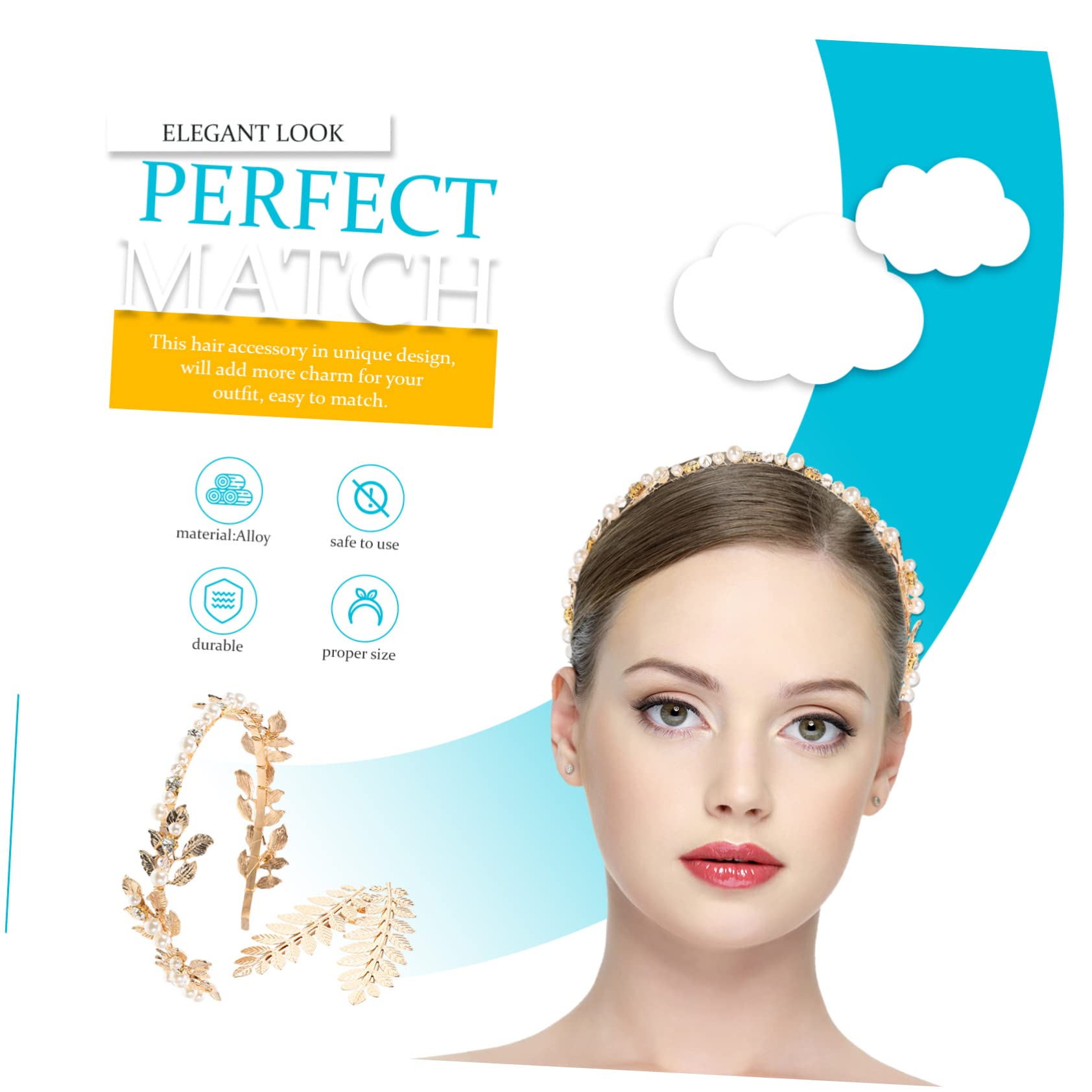 Healeved 3sets Accessori Per Fermagli e Coroncina Decorazioni Per Cerimonie e Matrimoni Per Speciali e