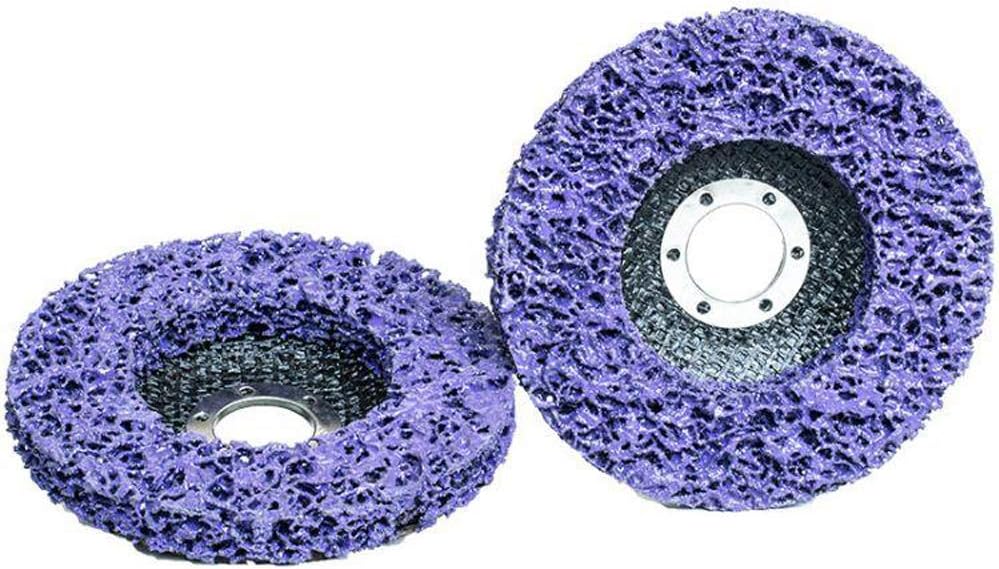 Stripping Disc, 5 Pack- 4 1/2"(115mm) x 7/8" Stripping Wheel Strip Discs for Angle Grinders, Clean & Remove Paint Coating Rust and Oxidation for Wood Metal Fiberglass, Purple