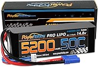 Vista 5 de Powerhobby 4S 14.8V 5200mAh 50C Lipo Battery Soft Case 4-Cell w EC5 Plug (2)