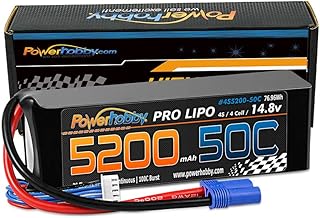 Powerhobby 4S 14.8V 5200mAh 50C Lipo Battery Soft Case 4-Cell w EC5 Plug