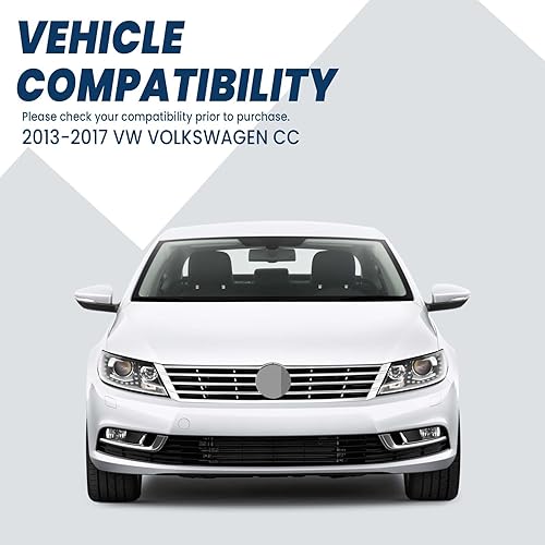 Miniatura 3 de Para 2009 2010 2011 2012 VW Volkswagen Passat CC parrilla de cromo superior delantera con borde cromado