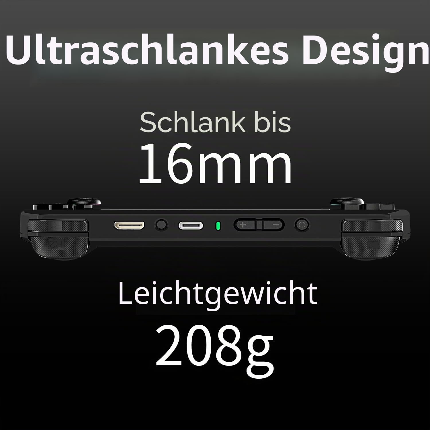 RG40XX H Handheld-Spielekonsole, Retro-Spielekonsole mit RGB-Joystick-Beleuchtung, 4 "IPS-Bildschirm Linux Eingebaute 64G TF-Karte und 5571 Spiele, unterstützt WiFi Blueto (schwarz, 64G)