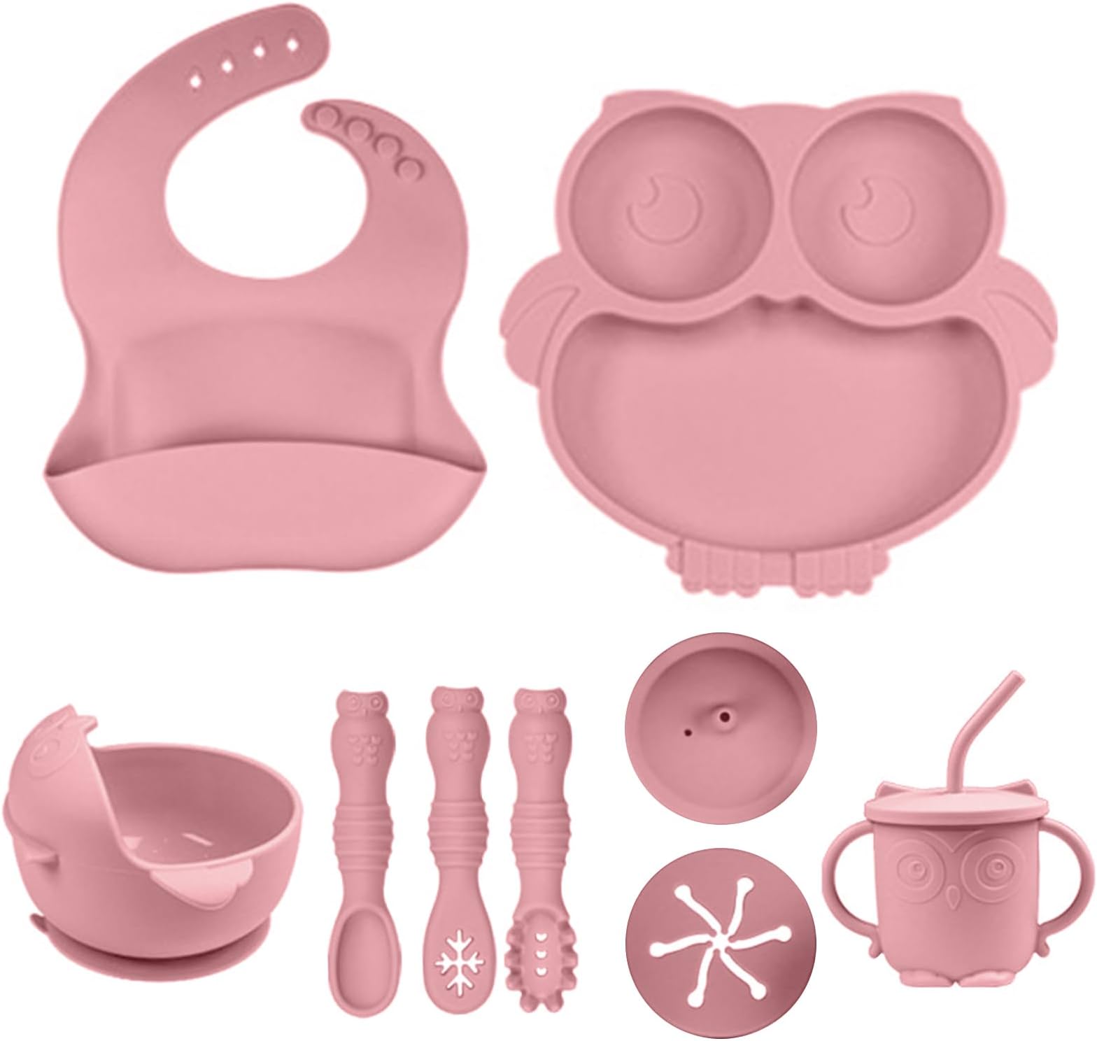 Baby Feeding Set Silicone Baby Led Weaning Utensils Set