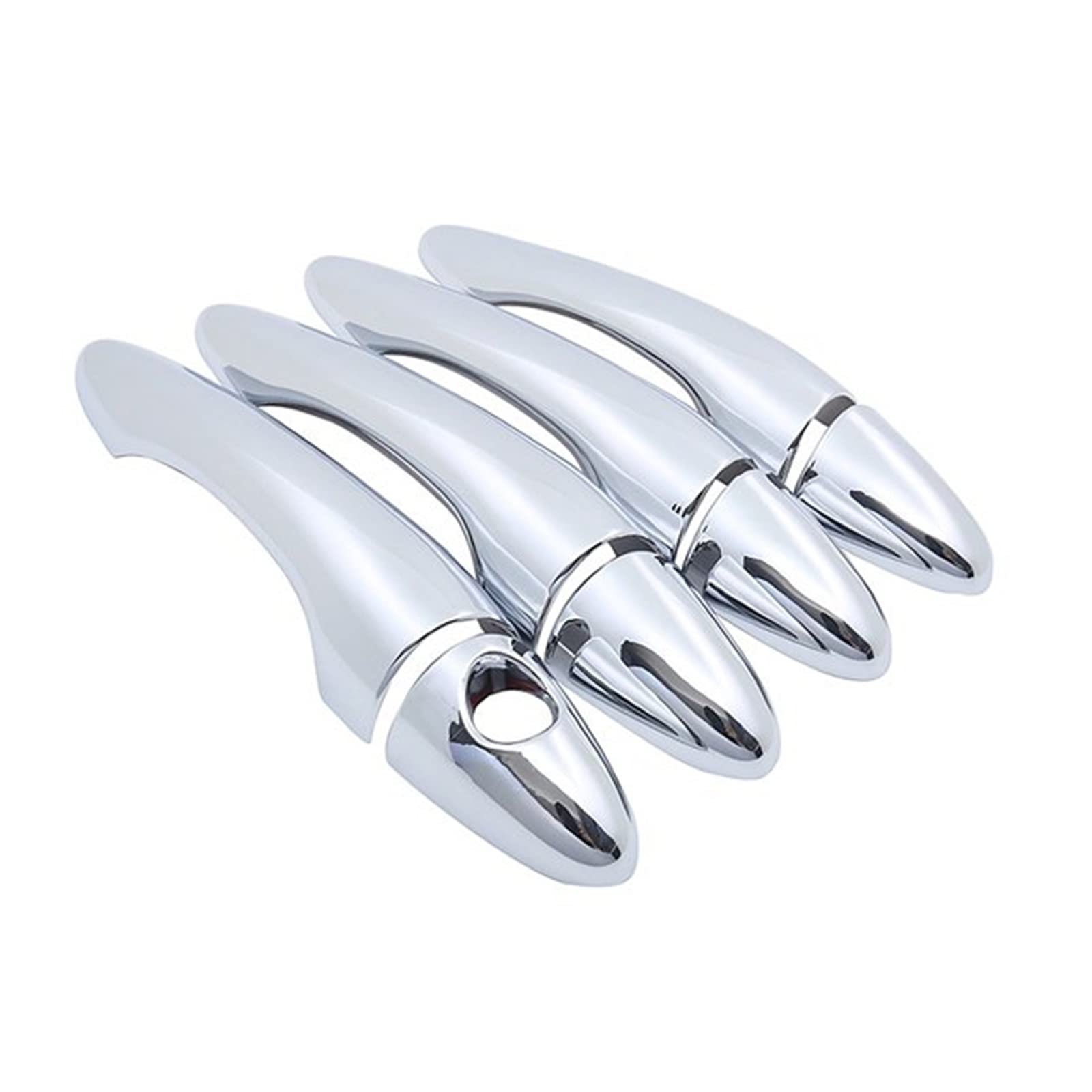 Rinkteea One Color Exterior Car Door Handle For Kia Optima K5 Mk3 2010-2015 Chrome Door Handle Cover Car Accessorie Stickers Rustproof Cap Styling Catch(Handle 1 Keyhole)