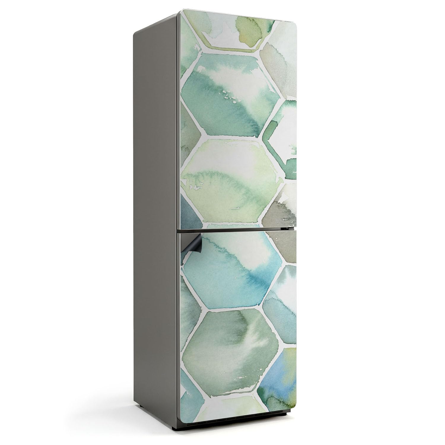 Tapis Magnétique Cuisine Motif Hexagonal Aquarelle Durable Rénovation Mate