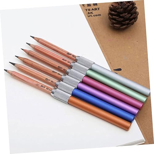 Miniatura 6 de Extensores de lápiz de metal, extensores de lápiz de arte reutilizables para artistas, crayón