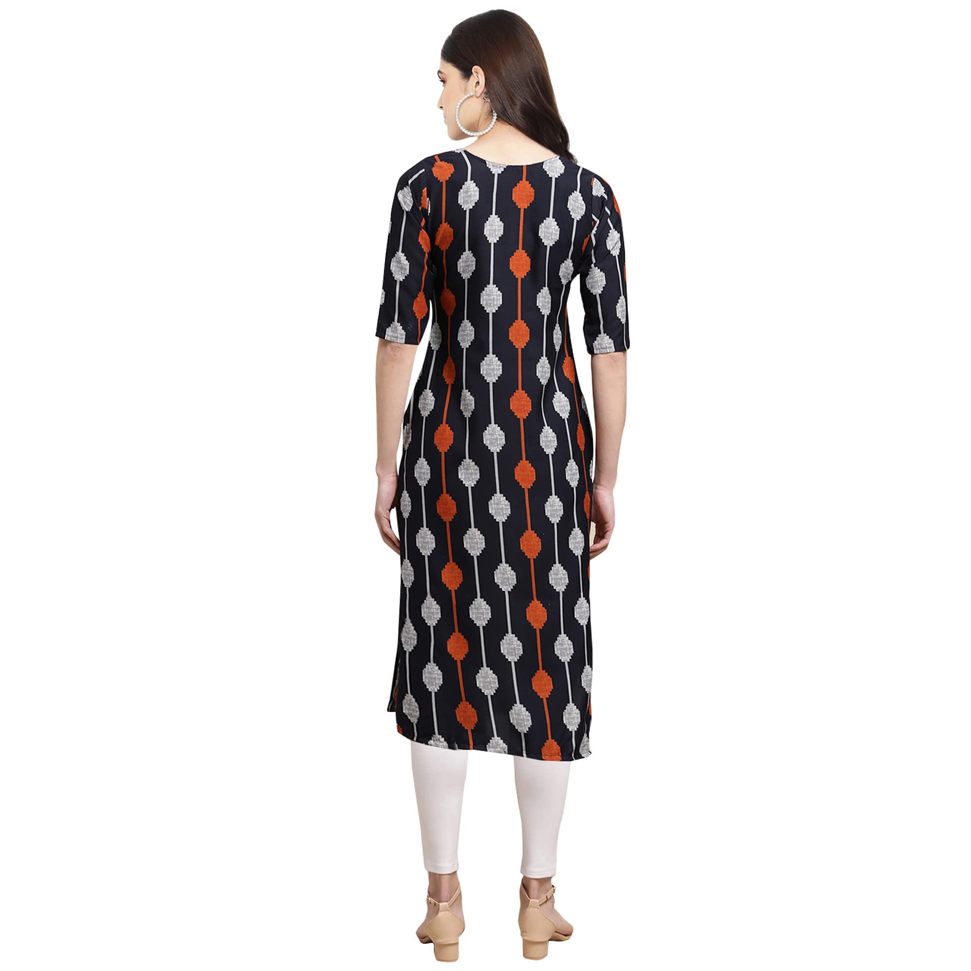 Pinkmint Women's Crepe Digital Print Straight Kurta [Pack Of 6](Qv-331-330-341-350-352-367-S)