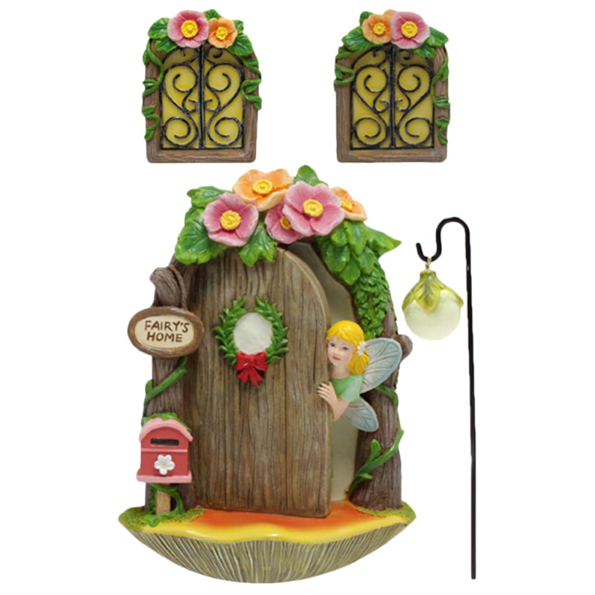 Puerta y ventana de hadas luminosa que llena de magia y calidez tu patio único