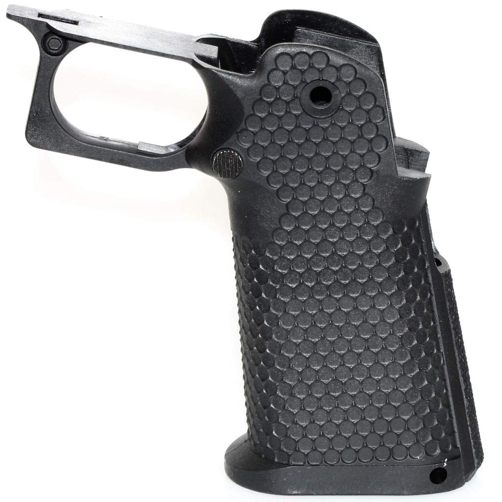 Airsoft Softair Armorer Works AW HX #2 Hexagon Pistol Grip Pistolengriff für EMG AW WE Tokyo Marui Hi-Capa GBB Pistole Schwarz
