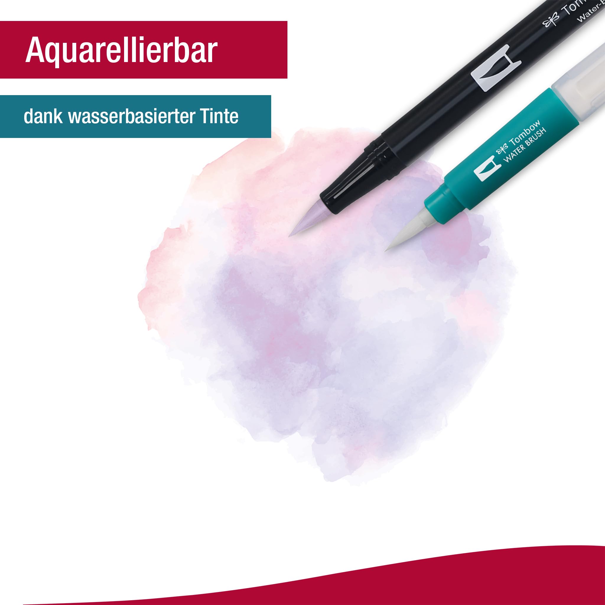 Tombow ABT Dual Brush Pen, Polar Glow, penna a due punte, perfetta per lettering manuale e bullet journal, acquerellabile, set da 6 pezzi [ABT-6P-POLAR]