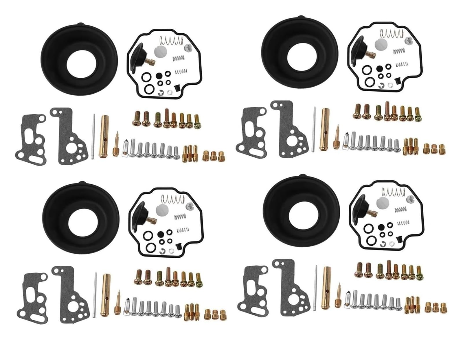 Motocicleta Carburador Kit De Reparación Carburador Motocicleta para Yamaha V-MAX 1200 1985-2000 Incluye Arandela Aguja Válvula Boquilla Diafragma Y Junta Juego 4