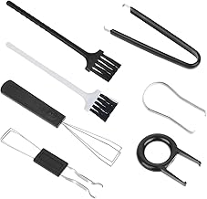 Key Cap Removal Tool, 7 Pcs Keycap Puller Kit With Stainless Steel Switch Puller, Remover, Cleaner Tools Set, Brush and Tweezers for Mechanical Keyboards Cleaning, Fixing