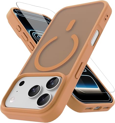 PinLiSheng Magnetic for iPhone 17 Pro Case with 1 Screen Protector [Mil-Grade Dr