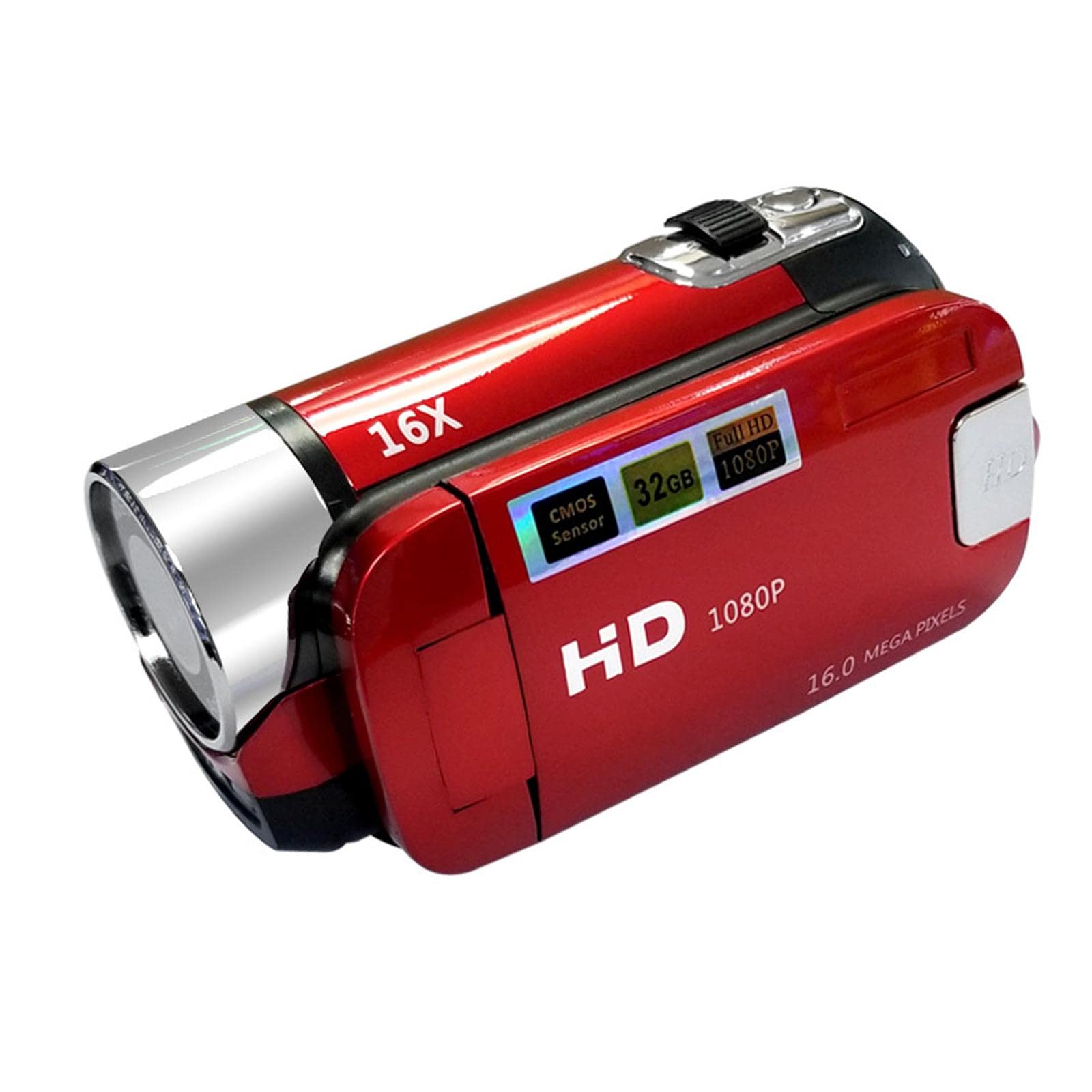 1080P HD Camcorder LCD Video Camera Recorder 16X Zoom Night Vision -EU Red |Cameras & Photo | Camcorders-picture-23