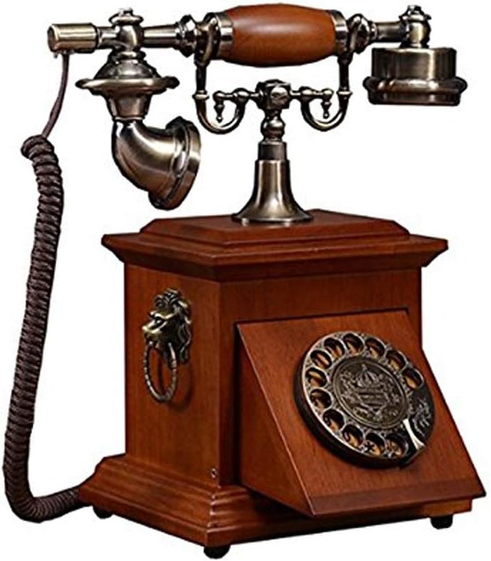 Retro Phone- Fixed Digital Vintage Telephone Classic European Retro Landline Telephone Corded for Home Hotel Office Decor