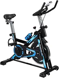 Bicicleta Ergométrica para Spinning, Roda de Inércia 13kg, Capacidade 120kg, 8 Níveis de Resistência