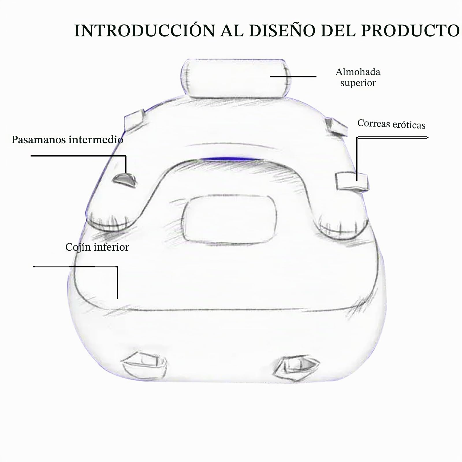 Muebles sexuales sofá sexual silla inflable BDSM con bondage esposas esposas juguetes sexuales parejas juguetes posicionamiento para posición más profunda silla de apoyo para adultos mujeres hombres