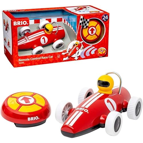 BRIO 30388 Remote Control Race Car - Interactive Racing Toy for Toddlers | Age Appropriate Design | High Impact-Resistant Plastic | Skill Development | Safety Assured