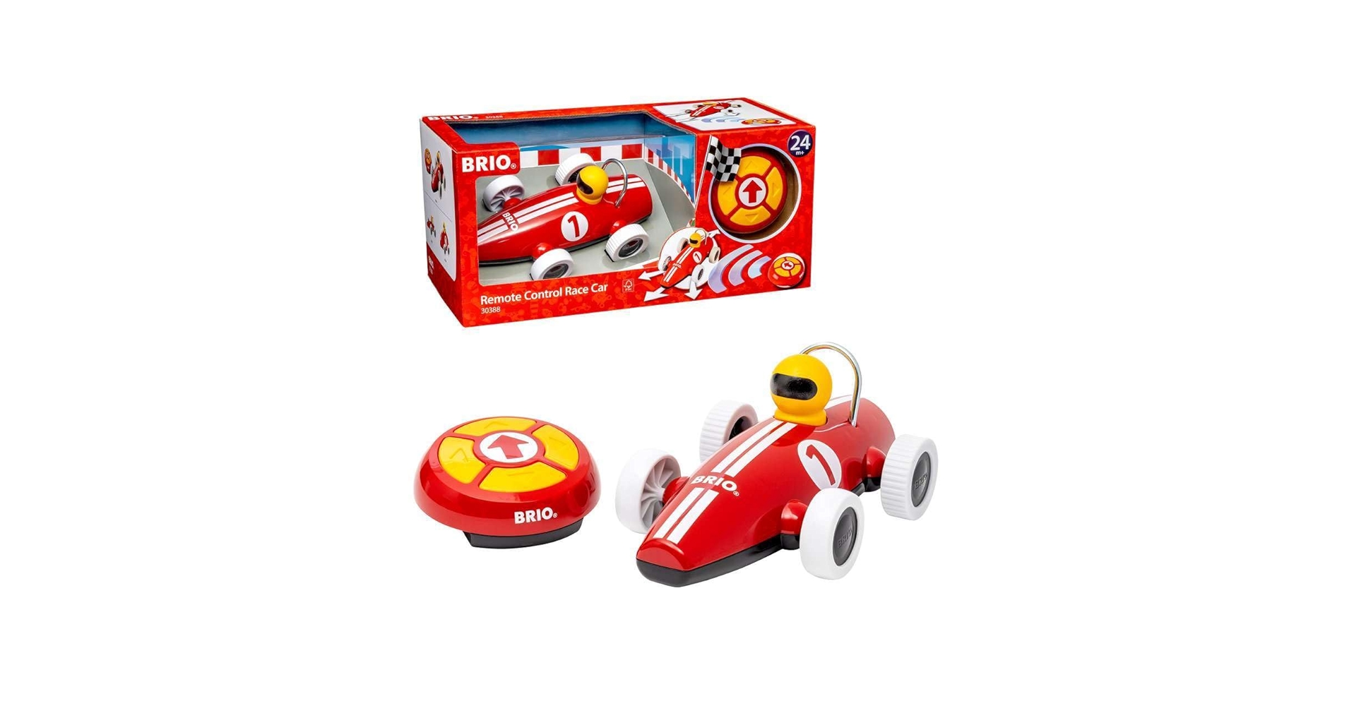 Amazon.com: BRIO 30388 Remote Control Race Car - Interactive