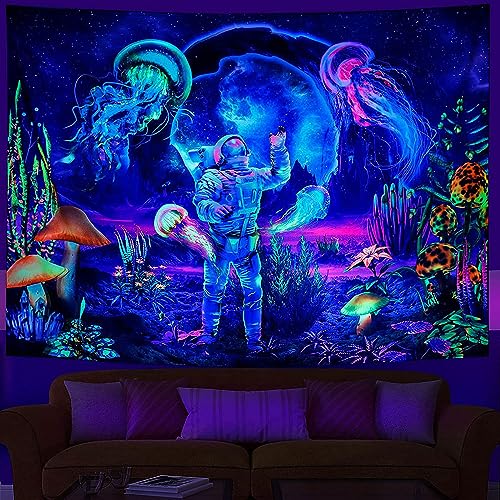 Rubruan Wandteppich Wandtuch UV-Reaktiv Wandbehang – 3D Digital Bedruckt Farbenreich Dekostoff Dekoration für Wohnzimmer Schlafzimmer Party Urlaub Rubruan Wandteppich Wandtuch UV-Reaktiv Wandbehang – 3D Digital Bedruckt Farbenreich Dekostoff Dekoration für Wohnzimmer Schlafzimmer Party Urlaub