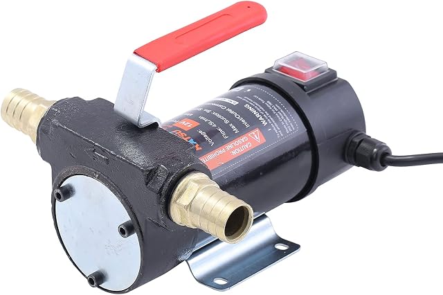 KATSU Diesel Transfer Pump, 175Watt 12V DC Self Priming, Portable, Fuel Oil for Tractors Caravan Trucks Construction Machinery 482111