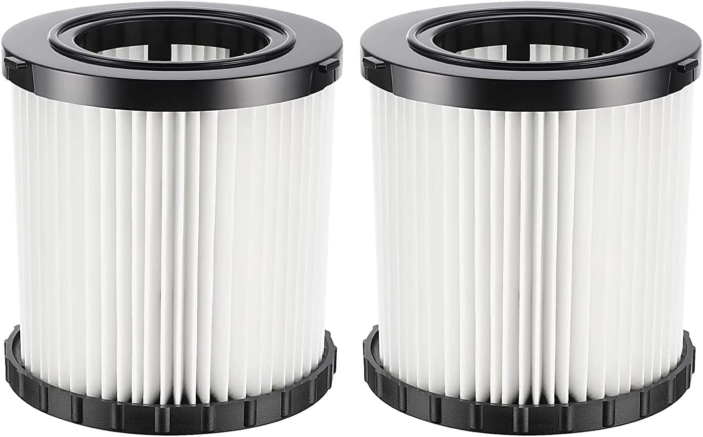 15 Pc Filter Kit For DeWalt DCV580H/581H Wet/Dry Vac - 4 HEPA Filters, 8 Foam Sleeves, 1 Brush, Washable