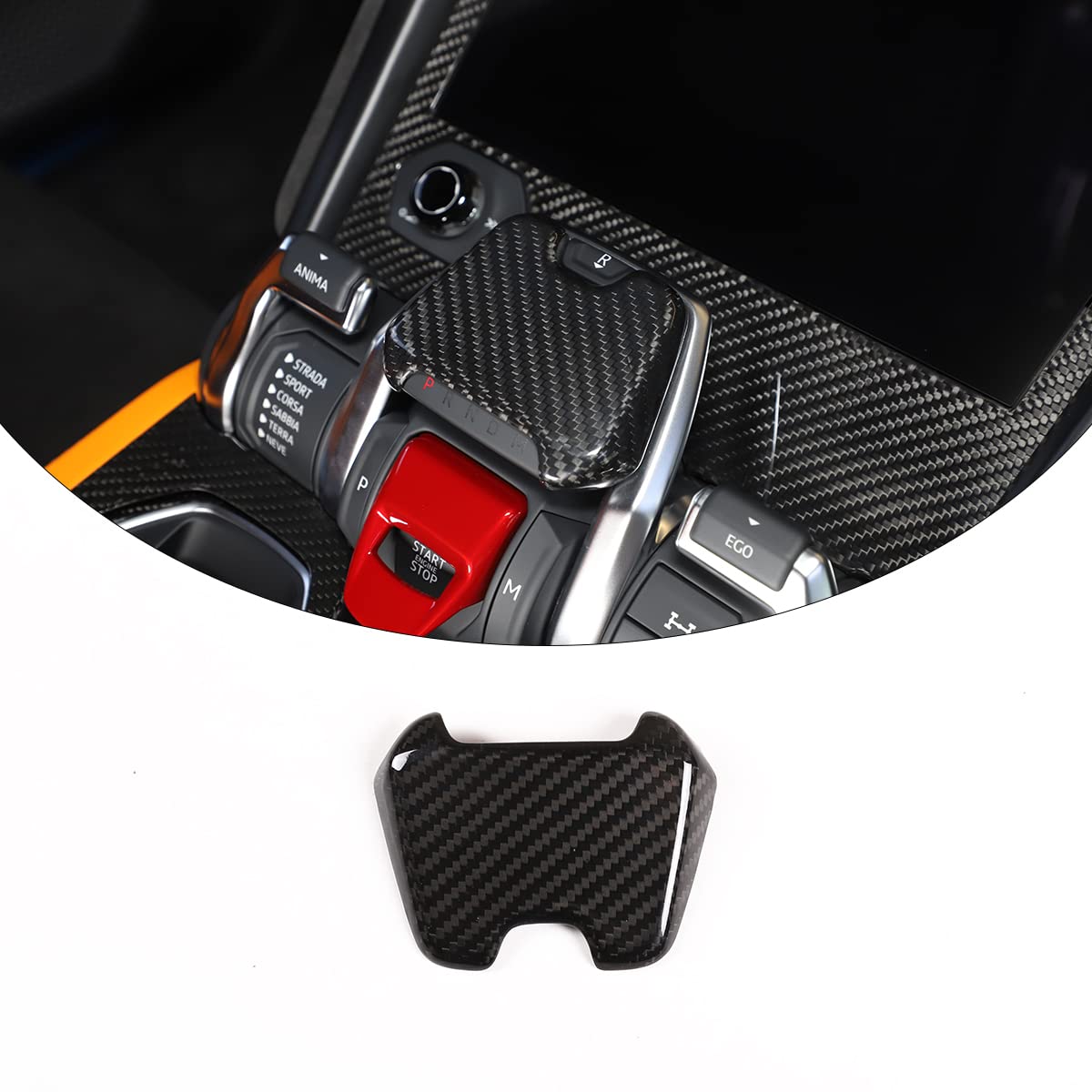 Amazon.com: Real Carbon Fiber Gear Shifter Head Cover Compatible