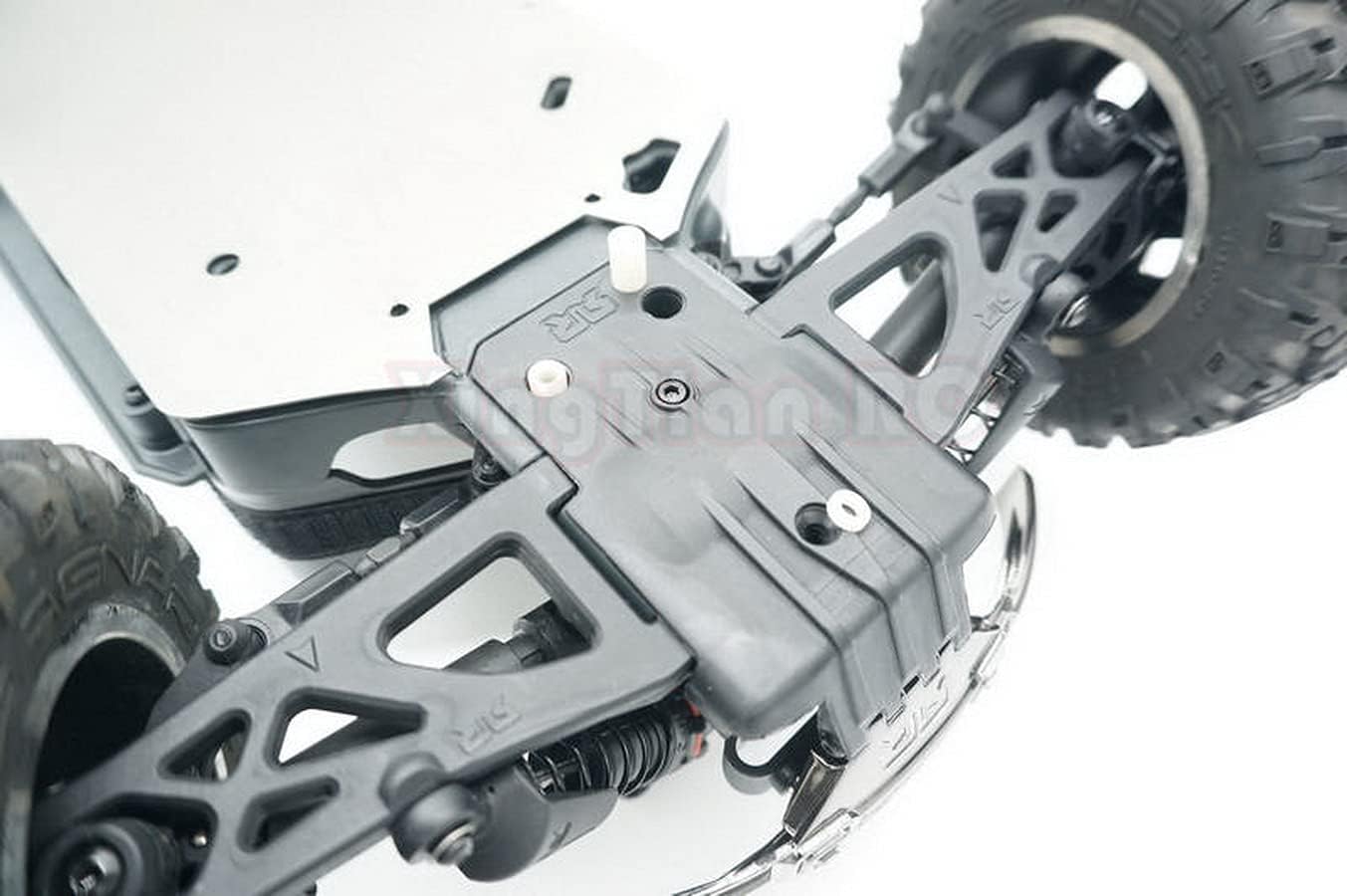 1/10 Big Rock Crew CAB Stainless Steel Skid Plate Chassis Protect Armor - Hollow