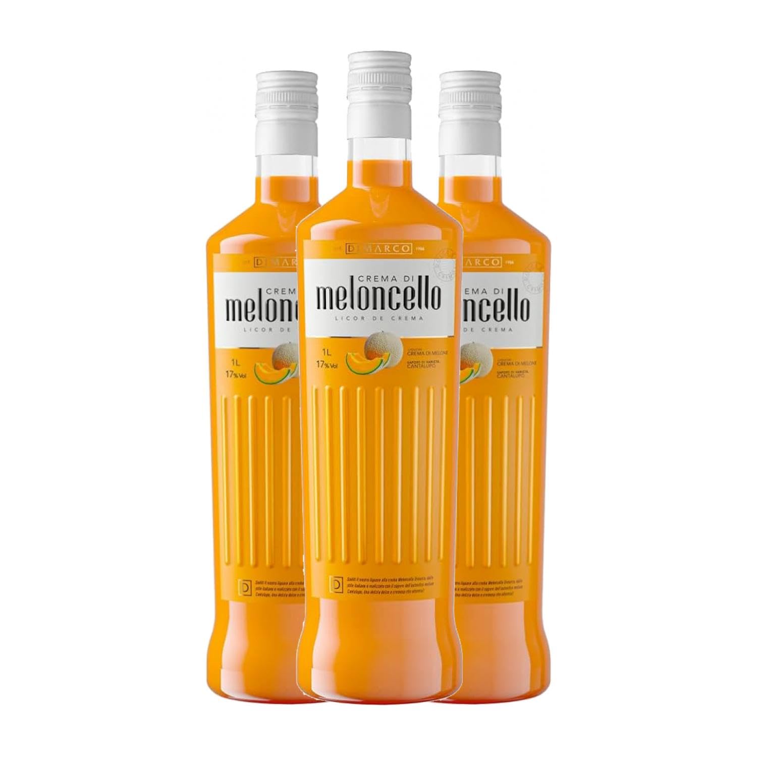 Schnaps Dimarco Meloncello 1 L (Karton mit 3 Flaschen von 1 L)