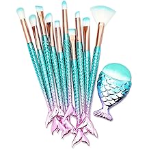 11PCS Makeup Brushes Set, Stocking Stuffers for Teen Girls Kids Women, Foundation Eyebrow Blush Brushes, Easter Basket Stuffers Essentials, Christmas Gifts for Grandkids Teens Girls Accessories Stuff