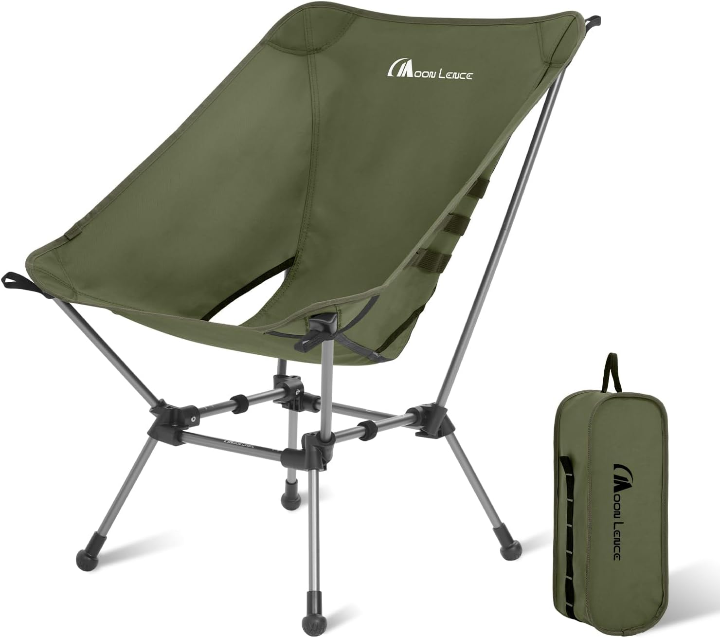 Comfortable MOON LENCE Portable Camping Chair – Lightweight & Compact, 330lb Capacity