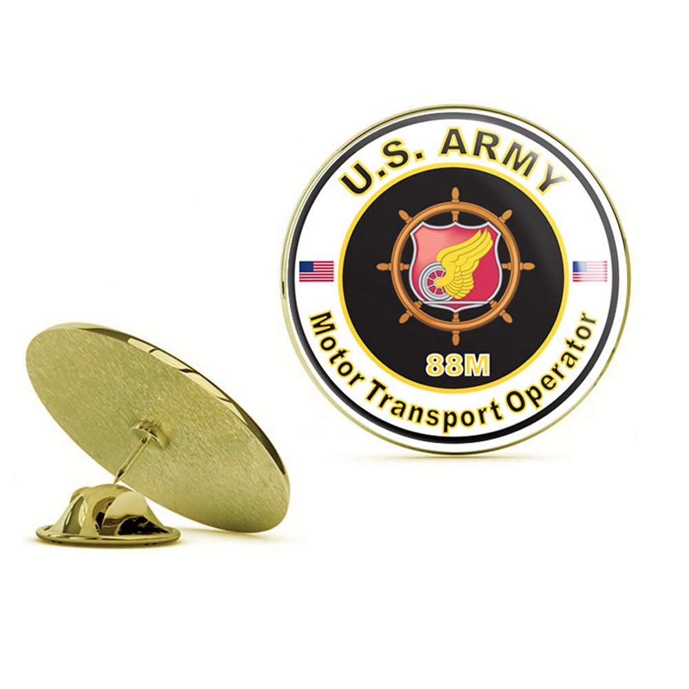 HOF Trading Gold U.S. Army MOS 88M Motor Transport Operator Gold Lapel Pin Tie Suit Shirt Pinback