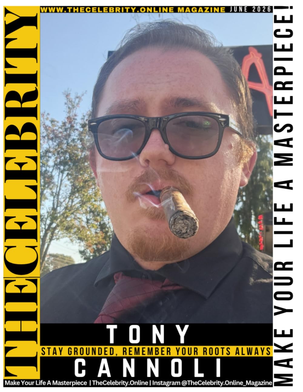 TheCelebrity.Online Magazine June 2026 Print Edition - Exclusive Cover Story Interview with Tony Cannoli Connoisseur