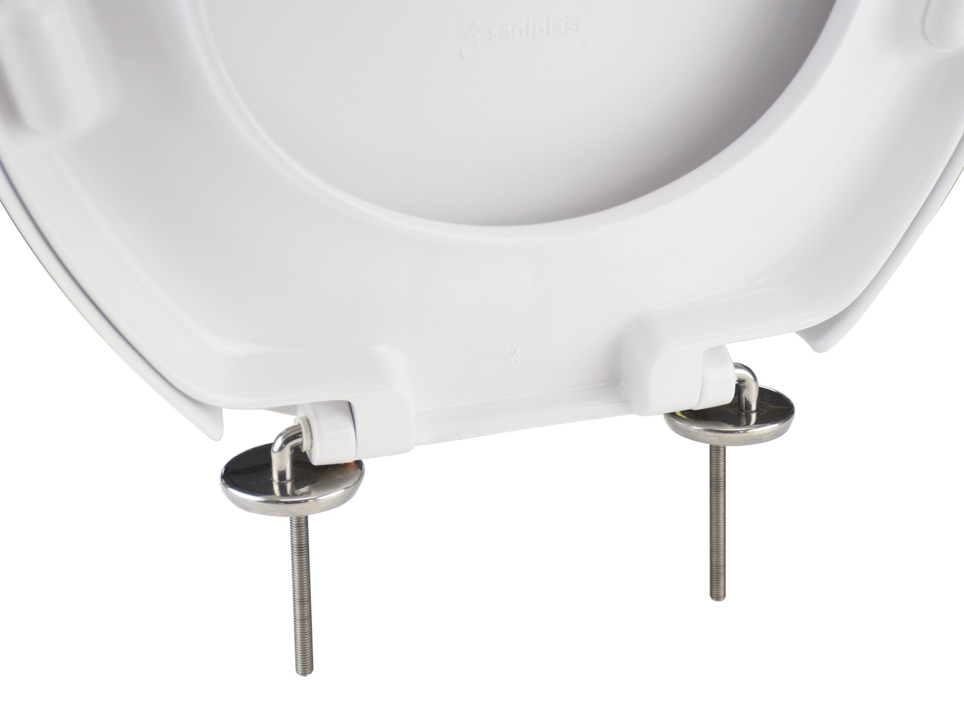 Saniplast Tango Sedile WC, Resina Termoindurente, Bianco, 45x35.1x5.2 cm