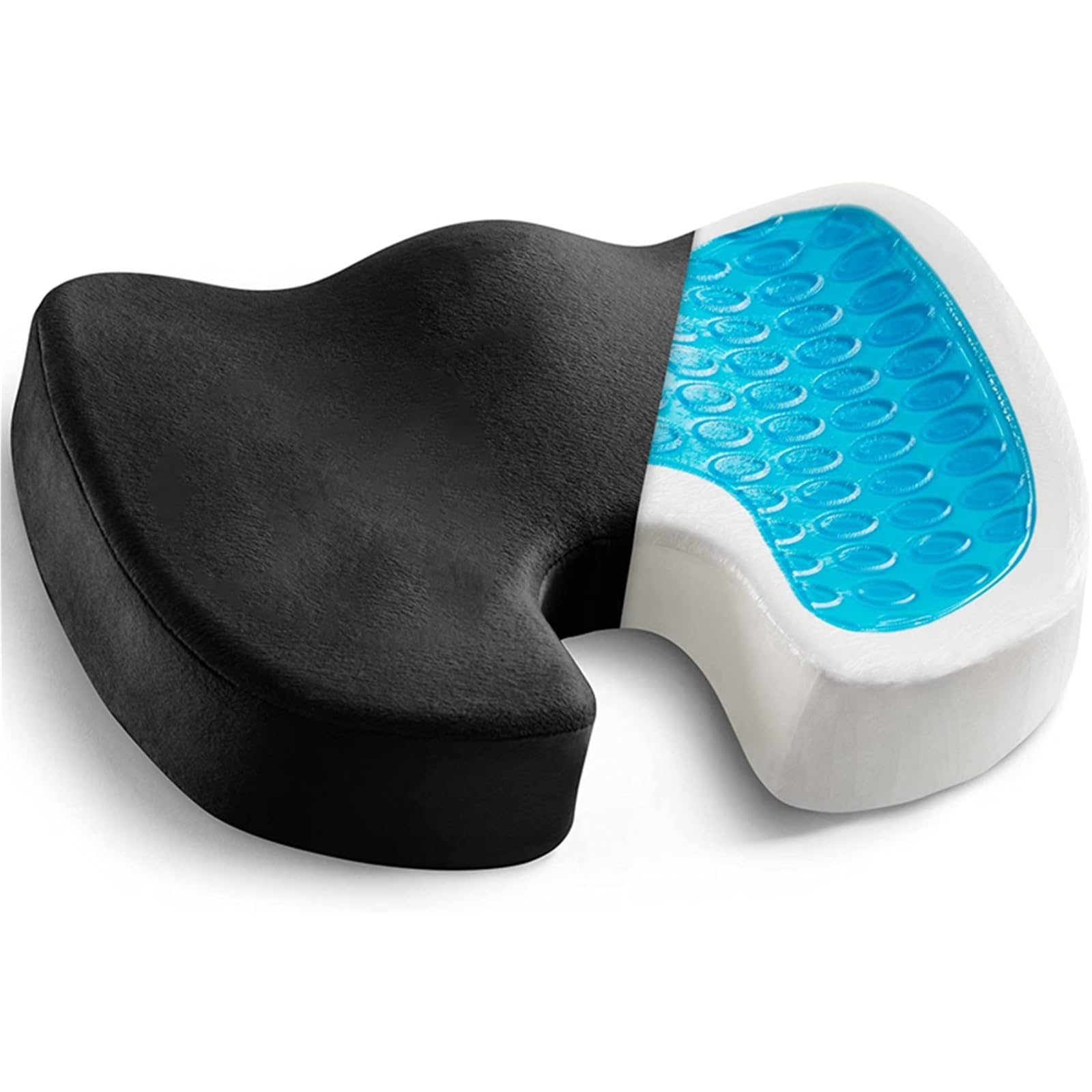 RYNVRNCOE Seat Cushion Non-slip Memory Foam Coccyx Car Interior Accessories Nine Artifact(Black)