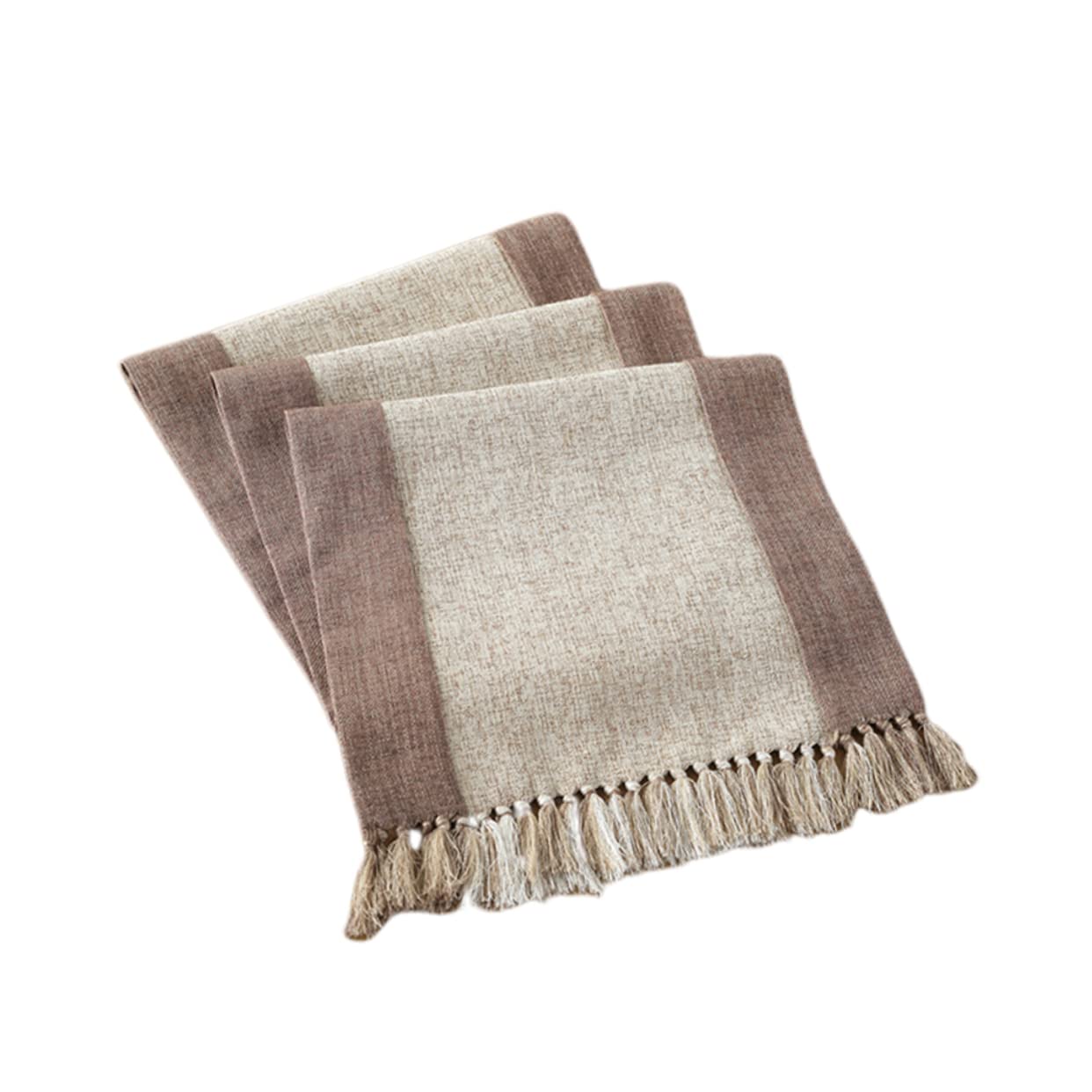 Nappe chemin de table haut de gamme coton et lin décoration romantique