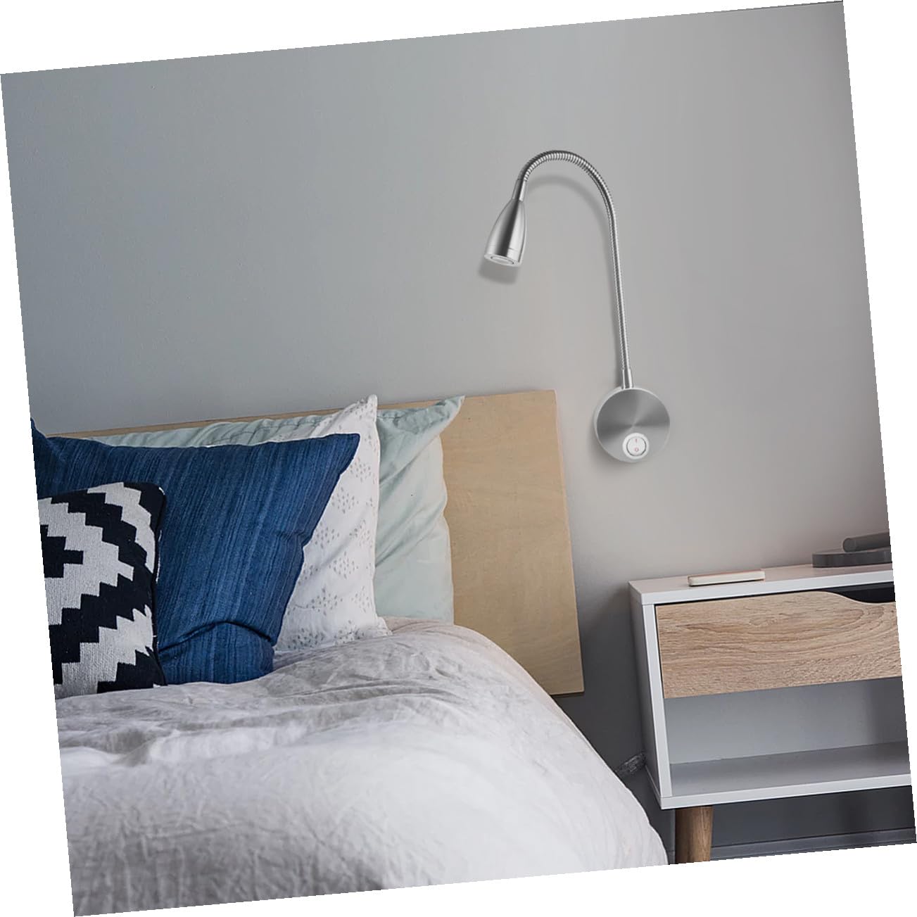 EXCEART 1pièce Applique Murale Led Flexible Degrés Avec Bras Rotatif Lampe De Chevet À Éclairage Chaud Pour Lecture Et Décoration De Chambre
